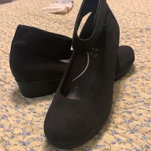 Dansko Suede Ankle Strap Nubuck Shoe